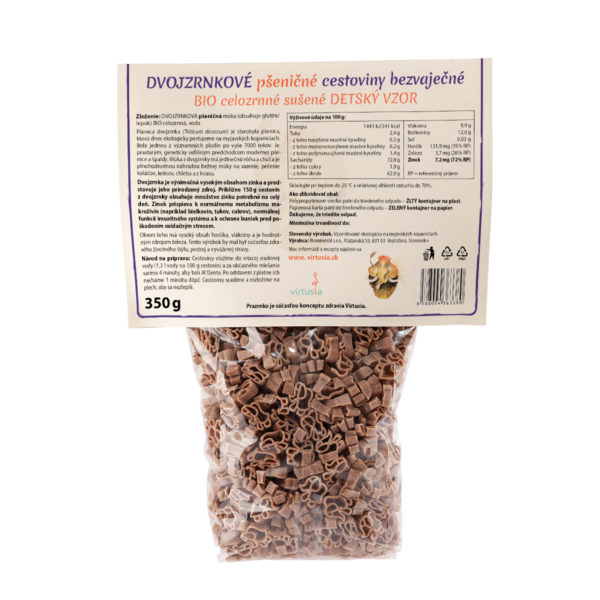 Dvojzrnkové cestoviny detské BIO - Image 2