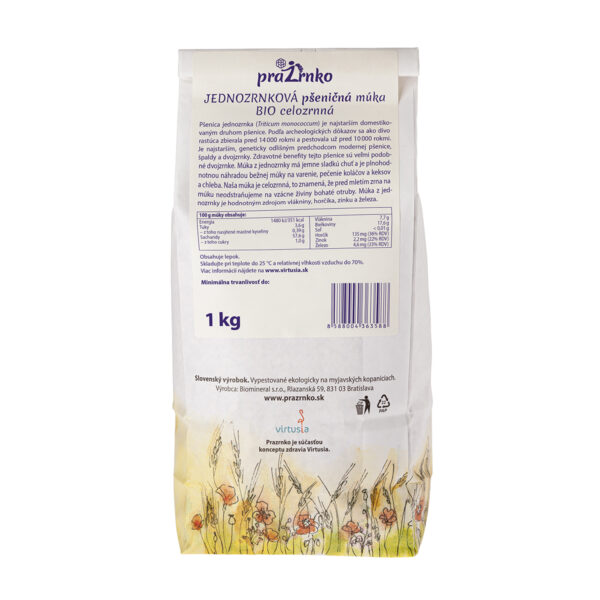 Jednozrnková múka celozrnná BIO - Image 2